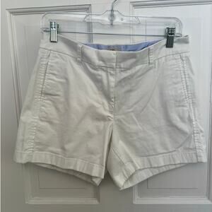 J.Crew White Chino Shorts Cotton Women's 4 Summer Preppy Vacation